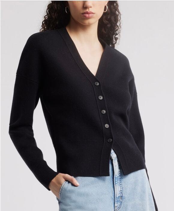 Nordstrom Sweaters - Nordstrom Wool & Cashmere Blend V-Neck Sweater - Small